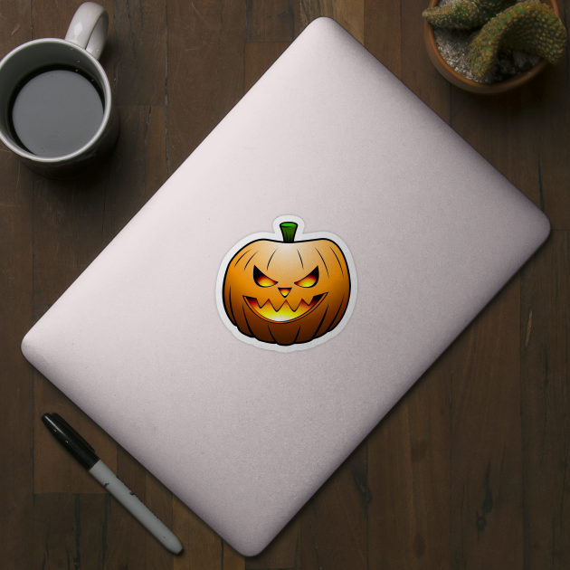 Halloween Pumpkin Face by Restarter